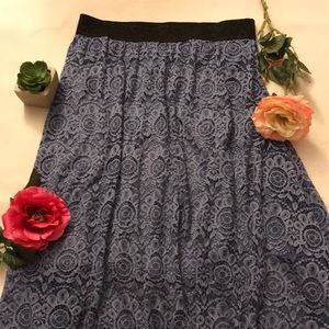 LuLaRoe Lace Midi Skirt